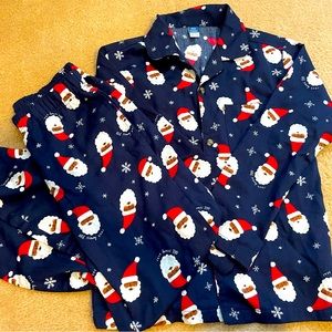 Kids unisex Santa pajama set